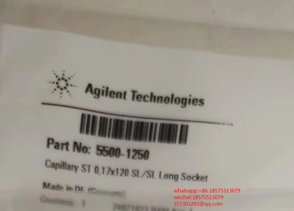 FOR Agilent, 5500-1250. 5500-1246.  Stainless Steel Capillary Tube, 0,17 x 120 mm, SL/SL, ns/ps, New Original 1 PIECE