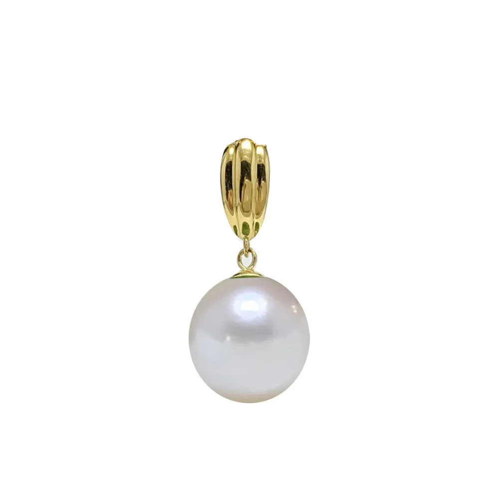 SHILOVEM 18k Gold  Pearl pendant New Birthday Christmas Gift Fashion Wholesale Women  none necklace  yzz1111055zz