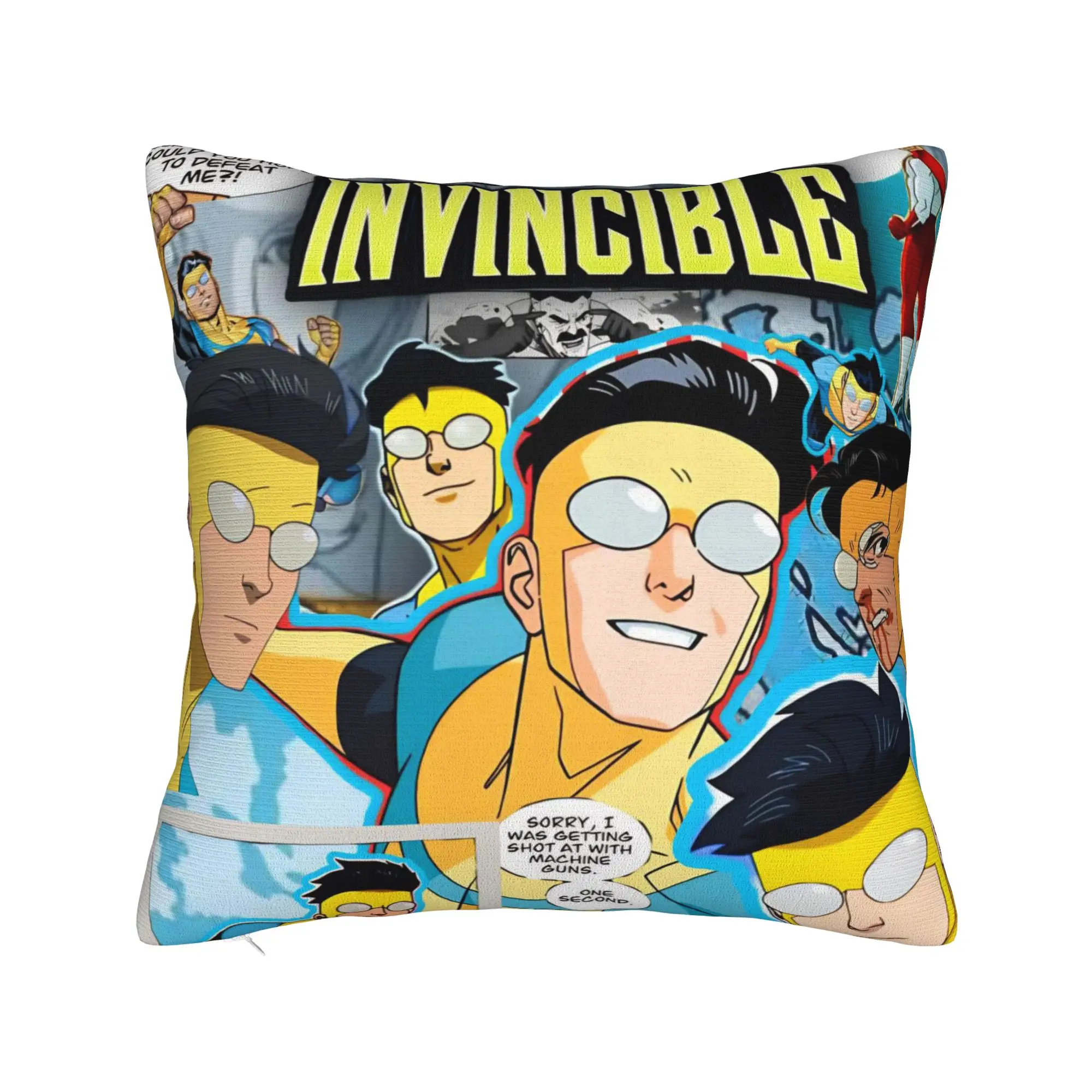 Decorative Pillow Covers Invincibles Comic Merchandise Car  Pillow Case Cover Square Multi Size