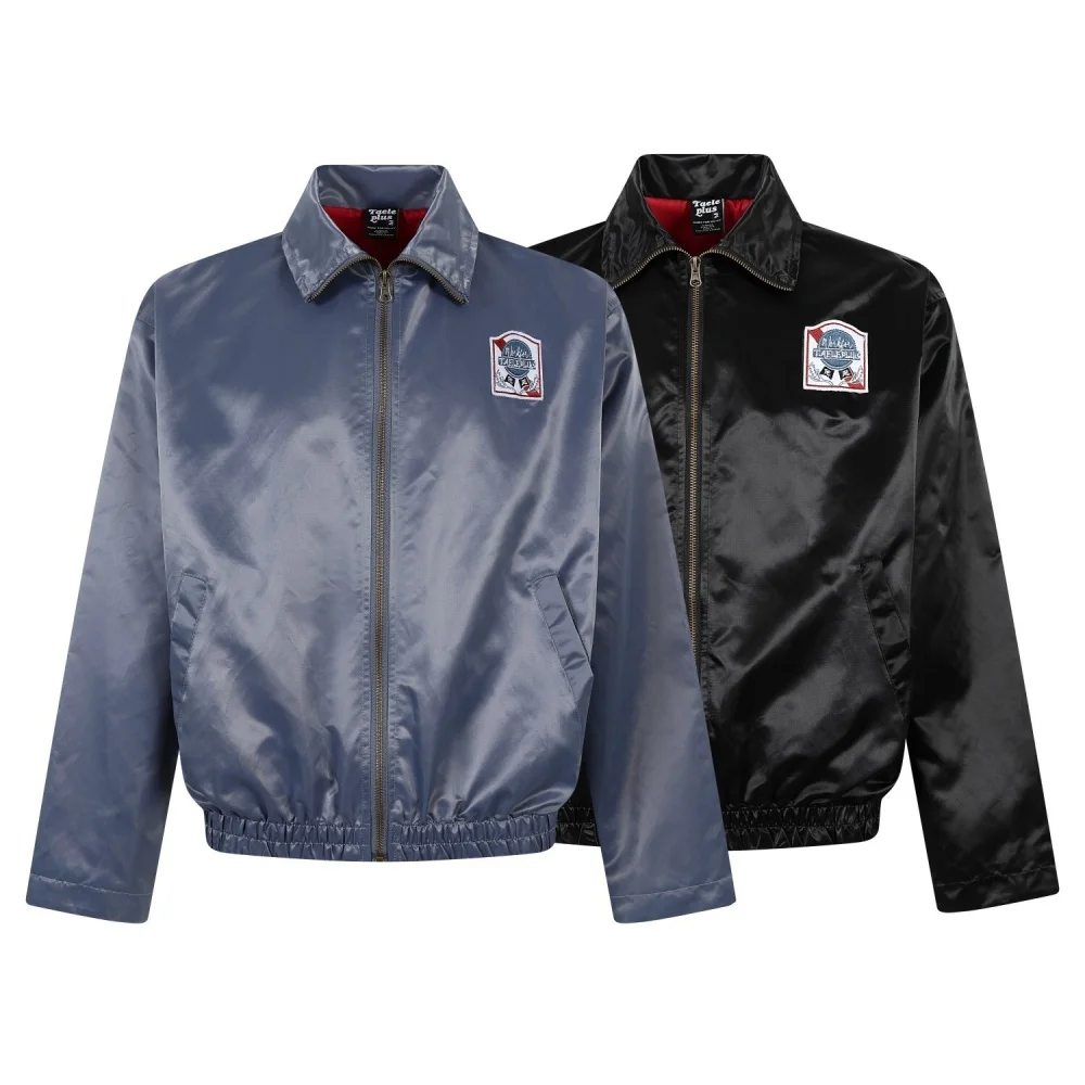 

Женская куртка-бомбер 2026, весенняя новая верхняя одежда, атласные куртки с вышивкой и воротником-стойкой для женщин, повседневная мужская рабочая одежда унисекс