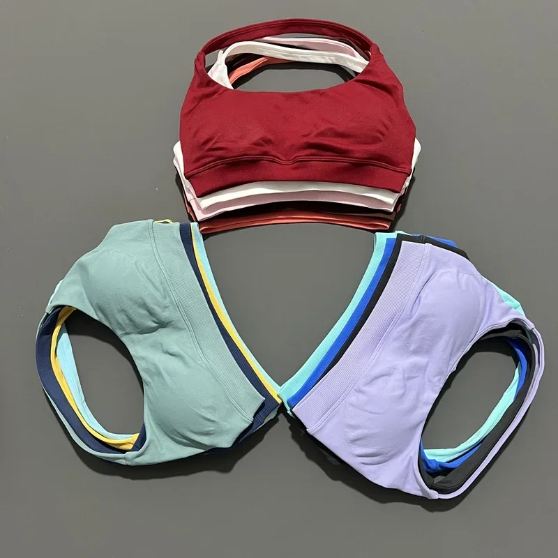 DF Impact حمالة صدر رياضية مع شعار المرأة سلس الرسن الصدرية مفتوحة الظهر اليوغا أعلى حمالات الصدر متوسطة دعم رياضة المحاصيل الأعلى مبطن ملابس رياضية