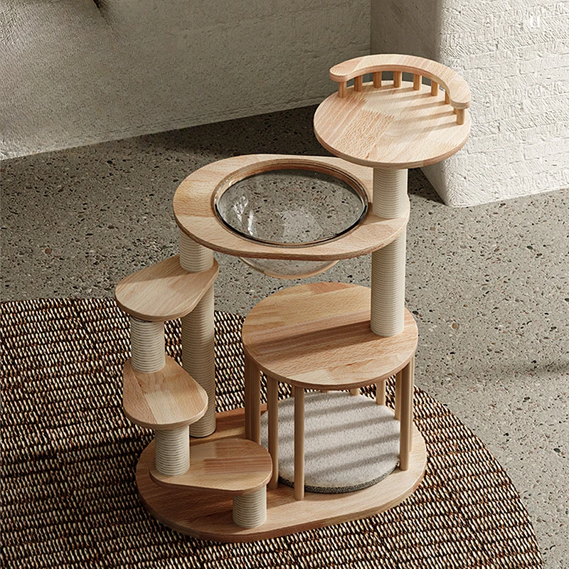 Cat Scratcher Tower with Hammock Carrier, Sleeping Pad for Cats Shelves, Wall House, Complex Beds and Furniture, Pets Products