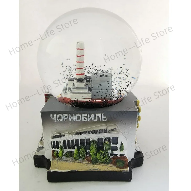 

1PCS Chernobyl Snow Globe Ukrainian Nuclear Power Plant Tragedy In Pripyat Snow Globe Ornament