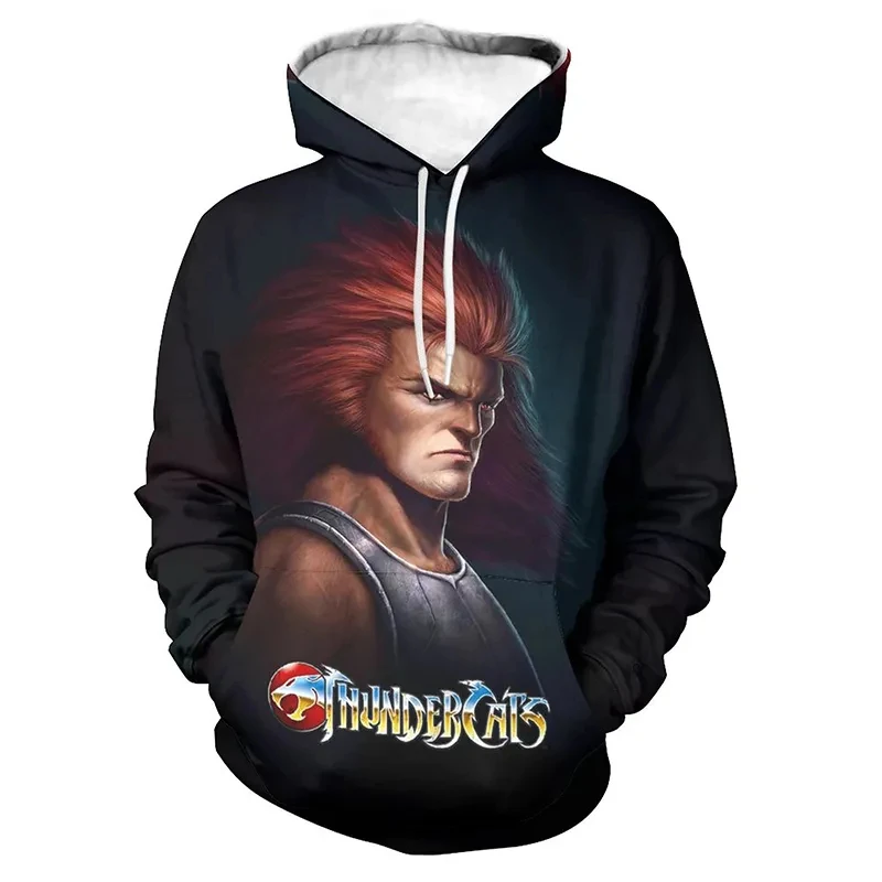 Thundercats Hoodies Anime 3D Print Streetwear Men Women Fashion Sweatshirts Oversized Hoodie Kids Pullovers Tracksuits Clothing