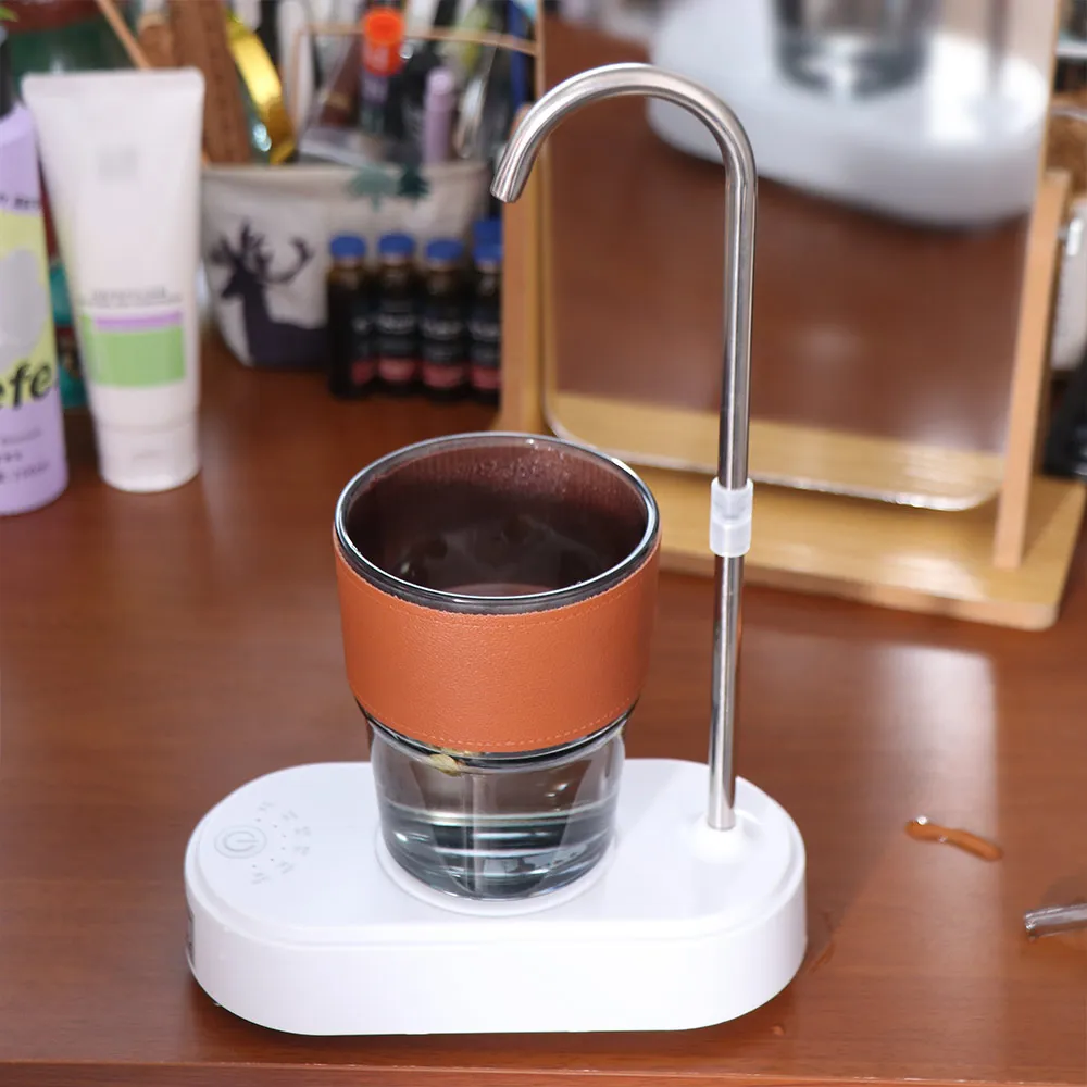 USB Charging Electric Water Gallon Pump Quantitative Water Output Rotatable Water Bottle Pump Removable Mini
