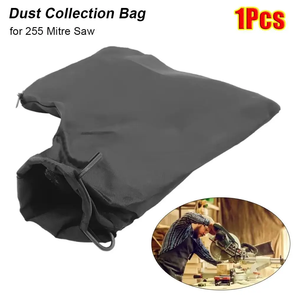 

1Pcs New Versatile Dust Collection Bag Easy Installation Sawdust Mess Saw Dust Bag Plastic Wood Working Tool for 255 Mitre Saw