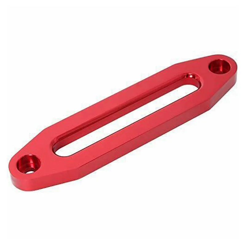 10 Inch 12000 Dbs Lier Touw Geleider Hawse Aluminium Fairlead Voor Off Road 4wd Touw Zilveren Kabel Geleiding Draad Geleider Rood