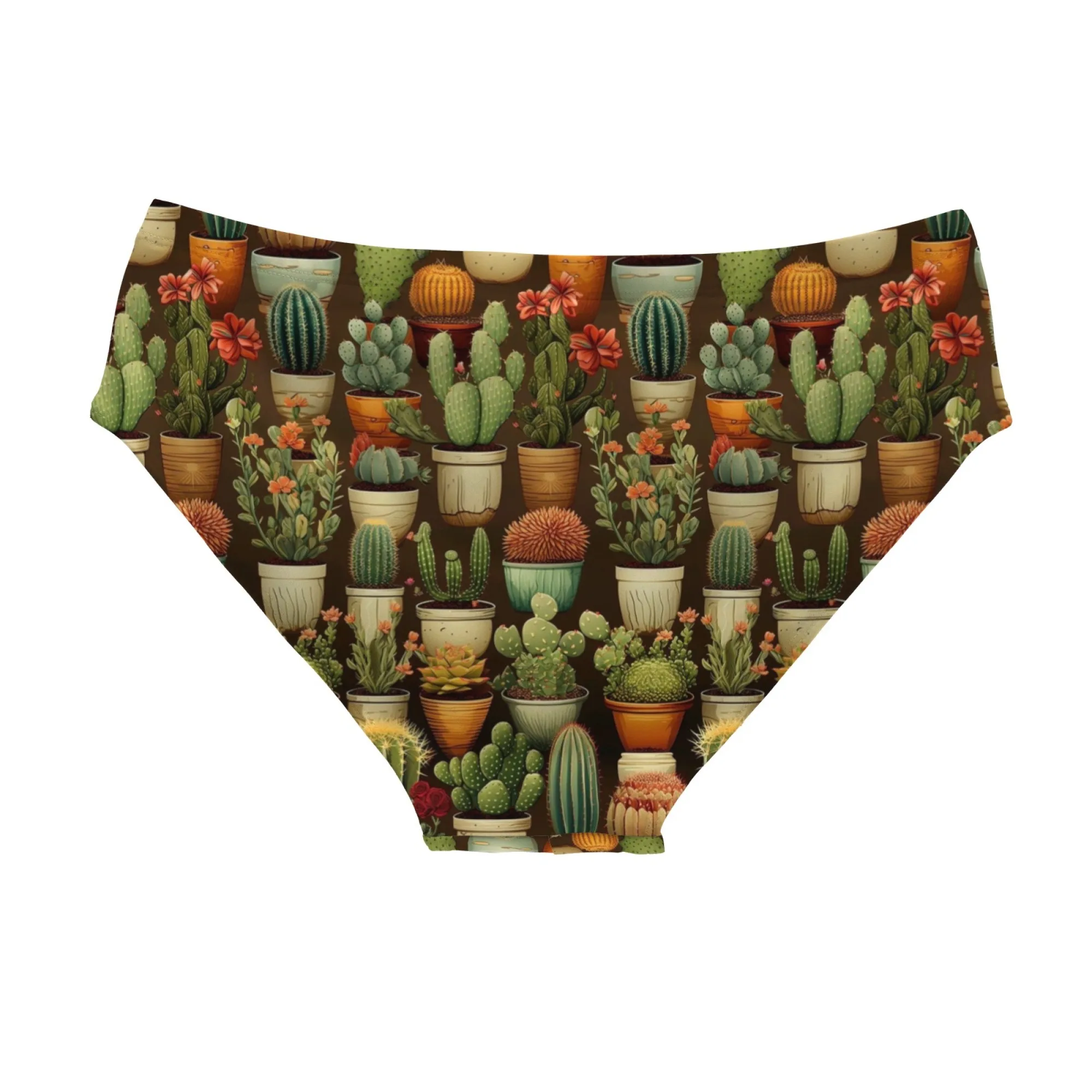 Plant Cactus Novelty Men's Swimming Trunks Sexy Bikini Men's Briefs Swimwear Stretchy Comfortable Beach Surf Shorts Swimsuit