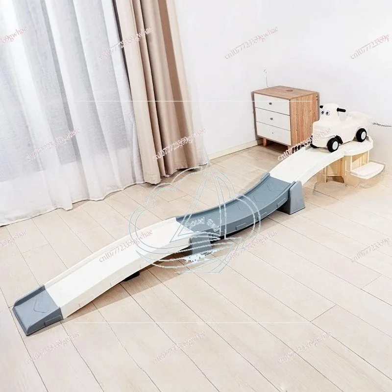 Plastic Toy Roller Coaster with Sliding Car - Fun Amusement Ride for Kids