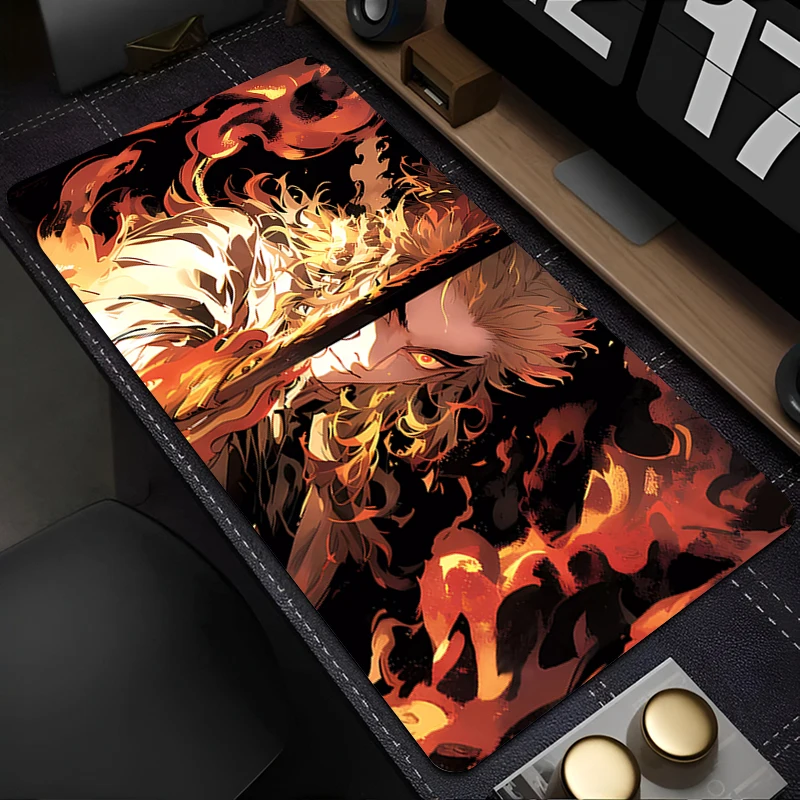 

Mousepad Mouse Pad Gaming Accessories Office Keyboard Pad Large Desk Mat PC Rubber D-demon Slayer Rengoku Kyoujurou Extended Pad