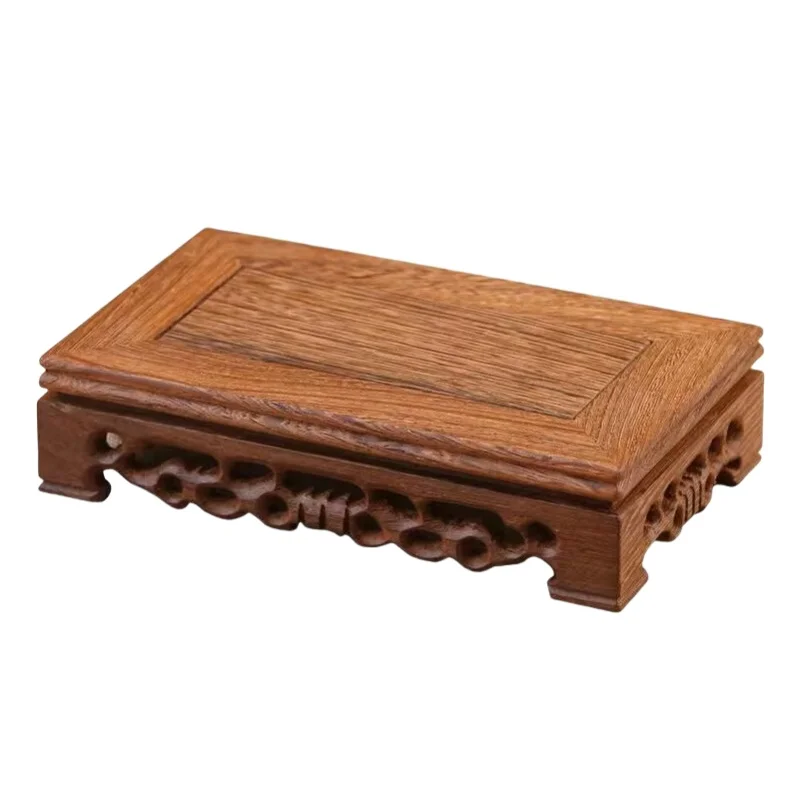 Premium Solid Wood Flower Pot Tray Vase Holder Plant Decor Shelf Bonsai Rack Home Garden Decorations Coffee Tea Sets Pedestal