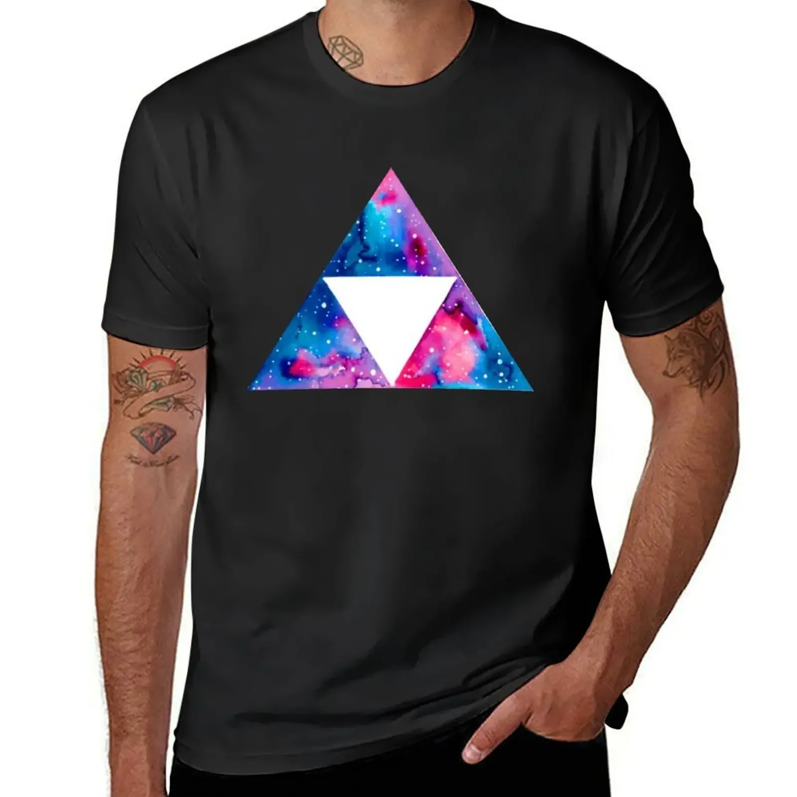 

Galaxy Triforce T-Shirt fashion shirts aesthetic clothes T-shirts man custom shirt black t-shirts for men