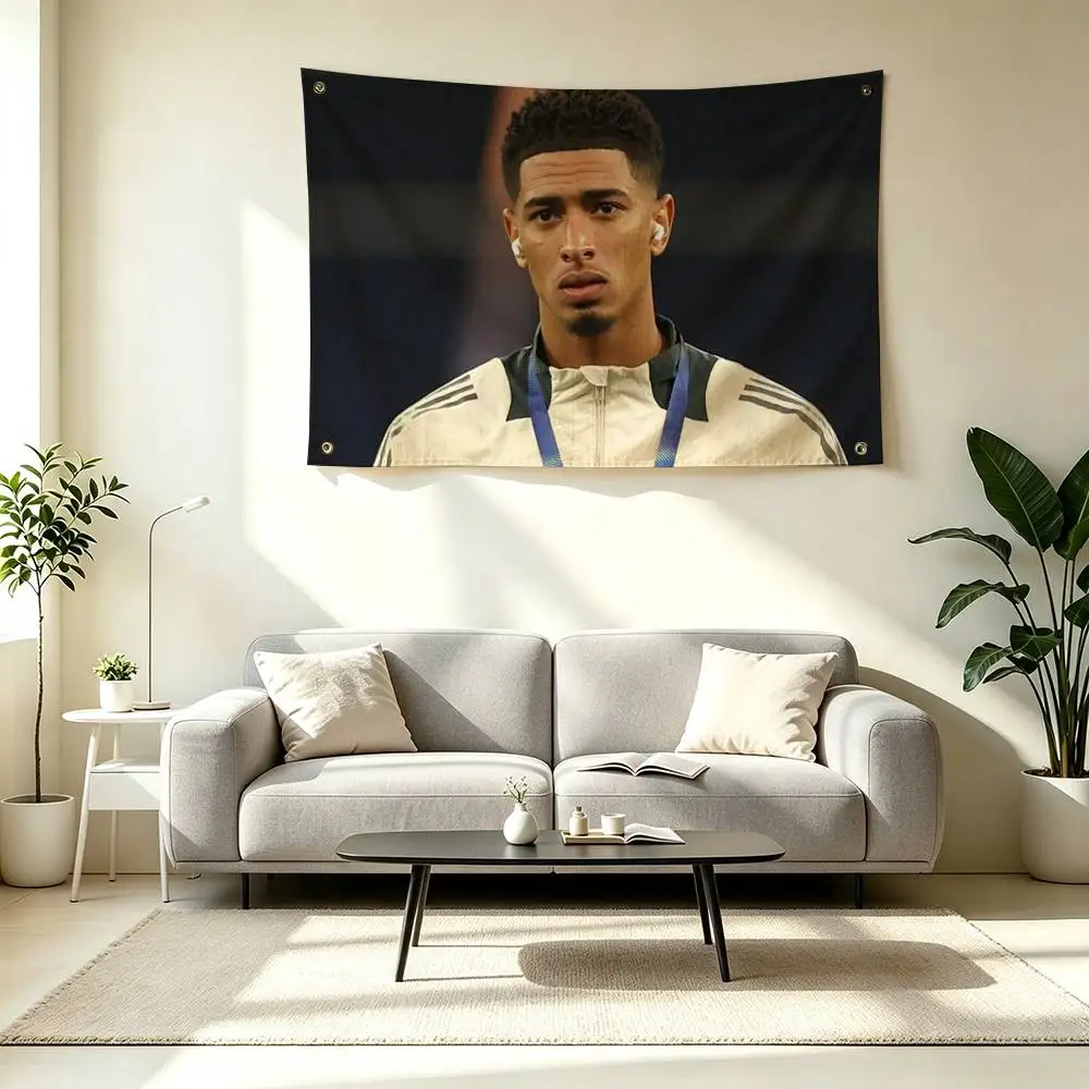 J-Jude Bellingham Football Player Flags Wall Hanging Tapestry Outdoor Garage Room Decorative flag Background Blanket