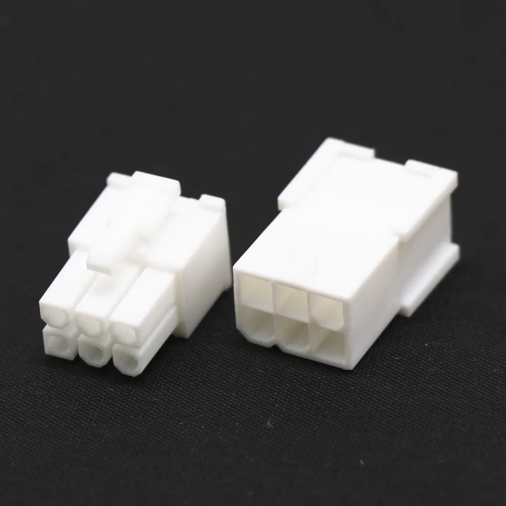 Angitu White 4.2mm 24Pin MB , 8Pin CPU, 4+4Pin, 6+2p, 8Pin GPU, 6pin PCIE 5557 5559 Connector KitHousing For PSU Extension Cable