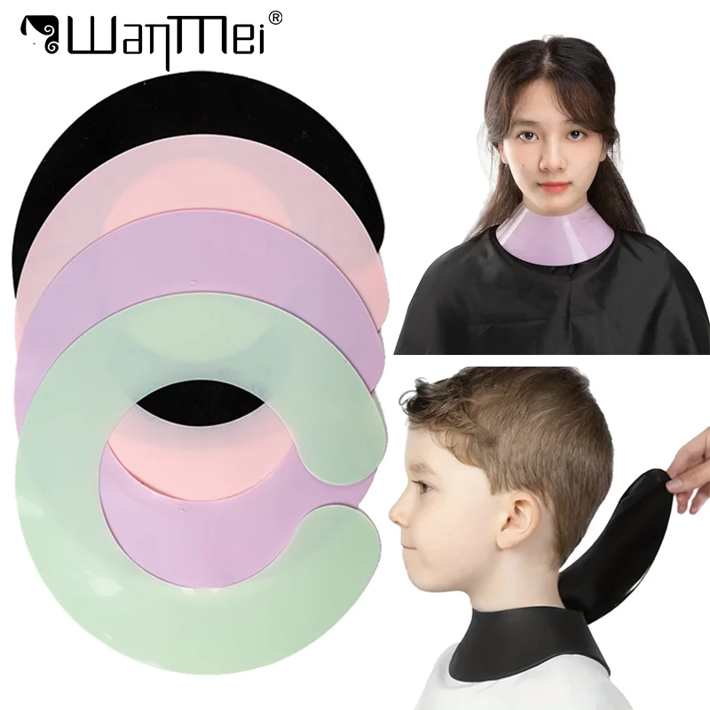 

1pcs Professional Silicone Neck Shield Haircut Shawl Salon Neck Protecter Hair Dyeing Cape Salon Waterproof Wrap Accessories