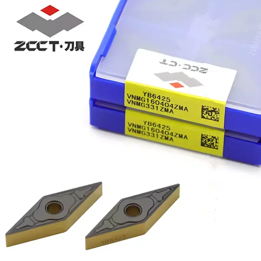 

VNMG160404ZMA YB6425/VNMG160408ZMA YB6425/VNMG160412ZMA YB6425 Лезвие с ЧПУ ZCC.CT Твердосплавные пластины с ЧПУ Токарные пластины 10 шт./кор.