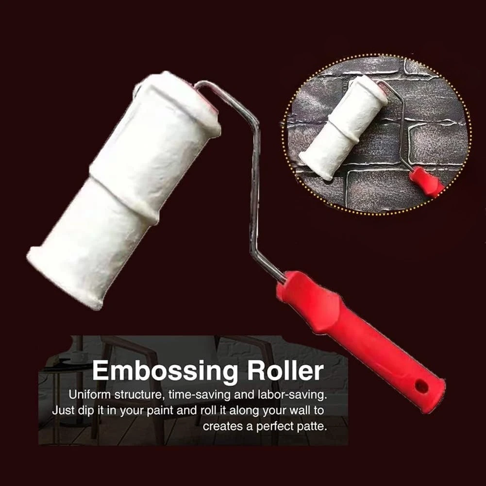

Textured Paint Roller for Walls Rubber Stamp Polyurethane Roller Pottery Wheel Embossed Painting Tool
