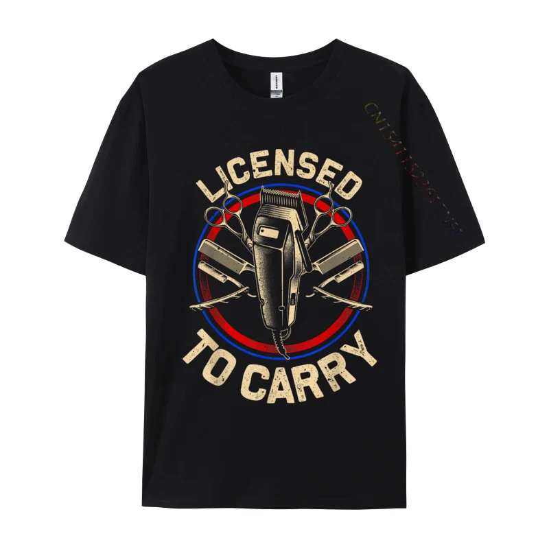 Funny Barber Designs For Men Dad Hairstyling Stylist Tools Print Tops Shirts Prevalent Cotton Luxury Designer T-Shirts