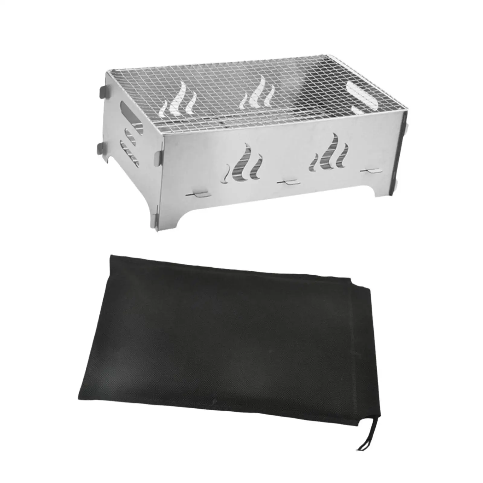 

Съемная печь-гриль для барбекю, походная печь для барбекю, многофункциональная, устойчивая к высоким температурам, портативная для вечеринки, сада