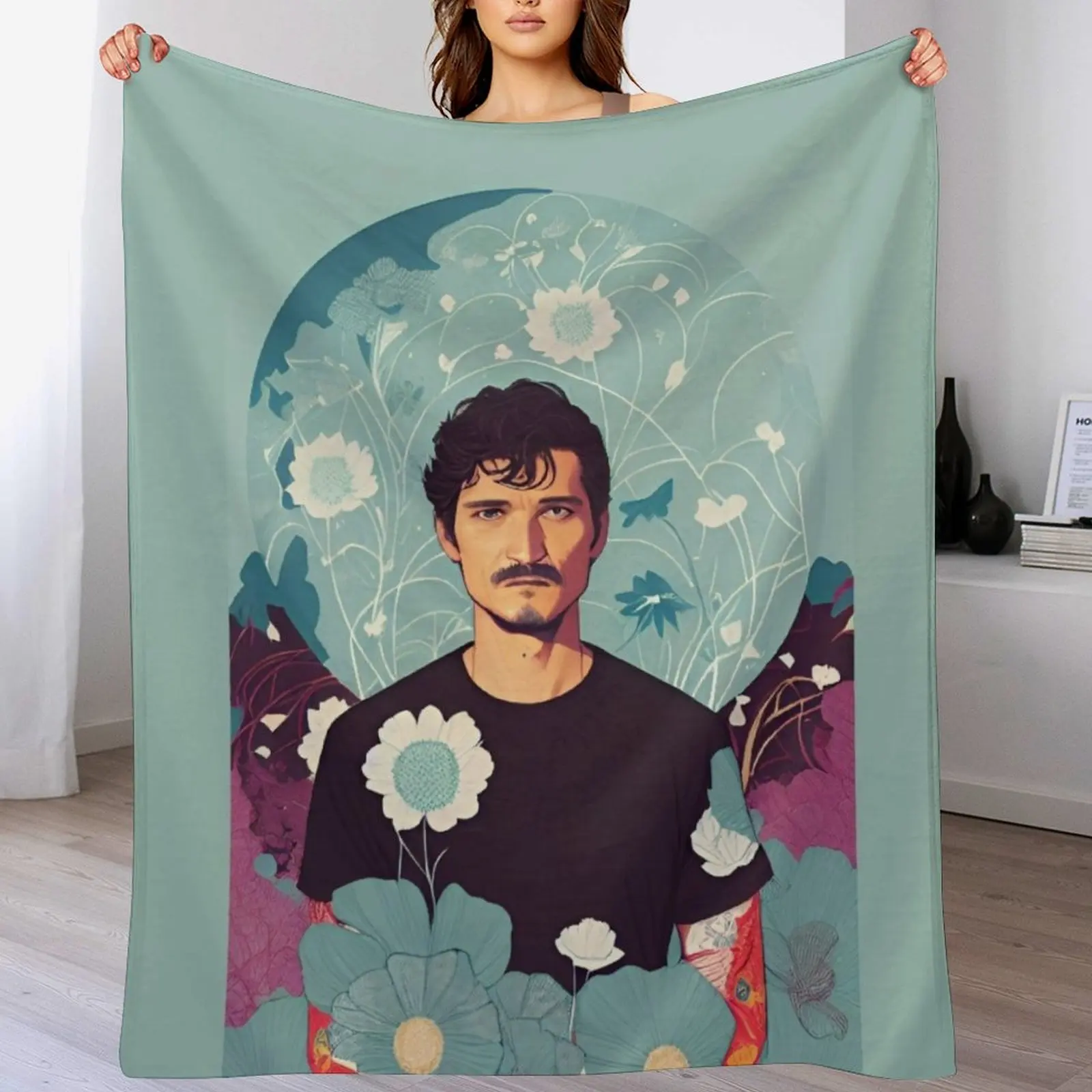 

Pedro Pascal By CallisC Arts Throw Blanket Soft Cozy Blanket for Pet Kids Adults