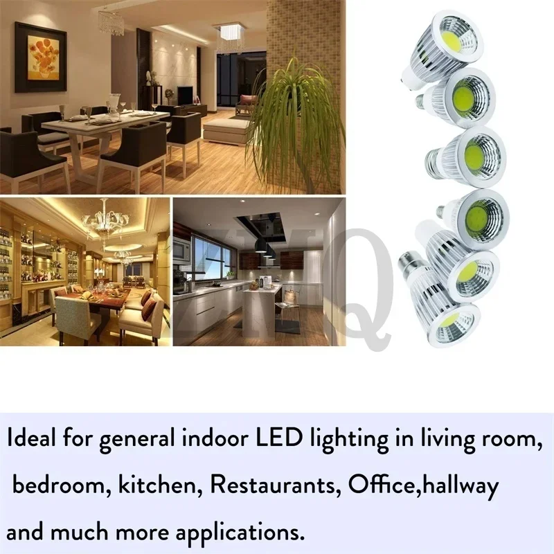 5 stücke Super Helle 85-265 V GU10 E27 E14 GU5.3 COB 9 W 12 W 15 W LED Birne Lampe 110 V 220 V scheinwerfer Warm Weiß/Kalt Weiß led-BELEUCHTUNG