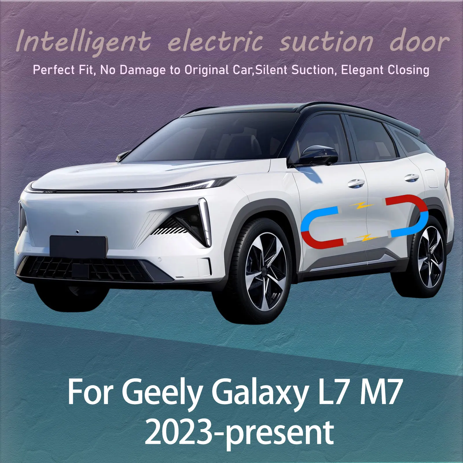Electric Soft Close Door Kit For Geely Galaxy L7 M7 2023-Now Auto Silent Anti-Slam Suction Door System Automatic Quiet Closing