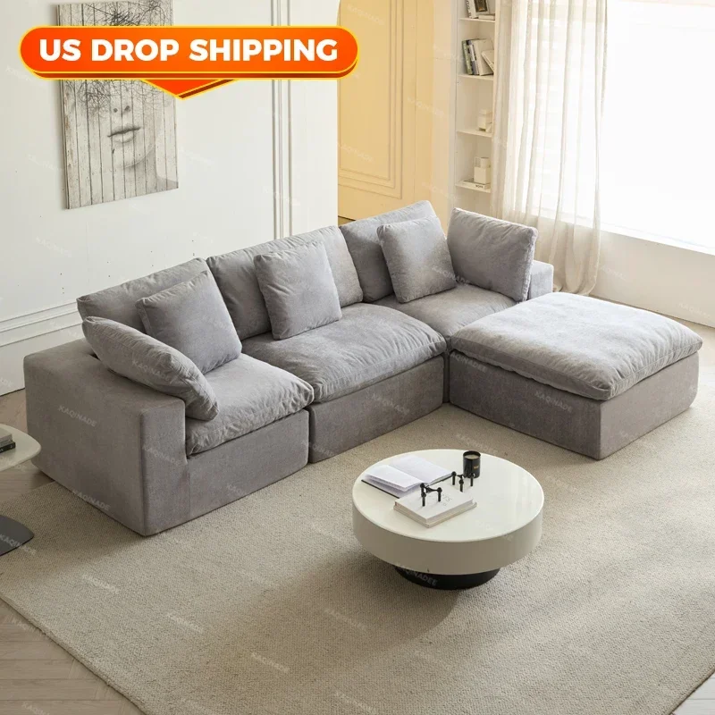 Modern Design High Quality Compression Sofa L Shape Modern Vacuum Compression Sofa Luxury