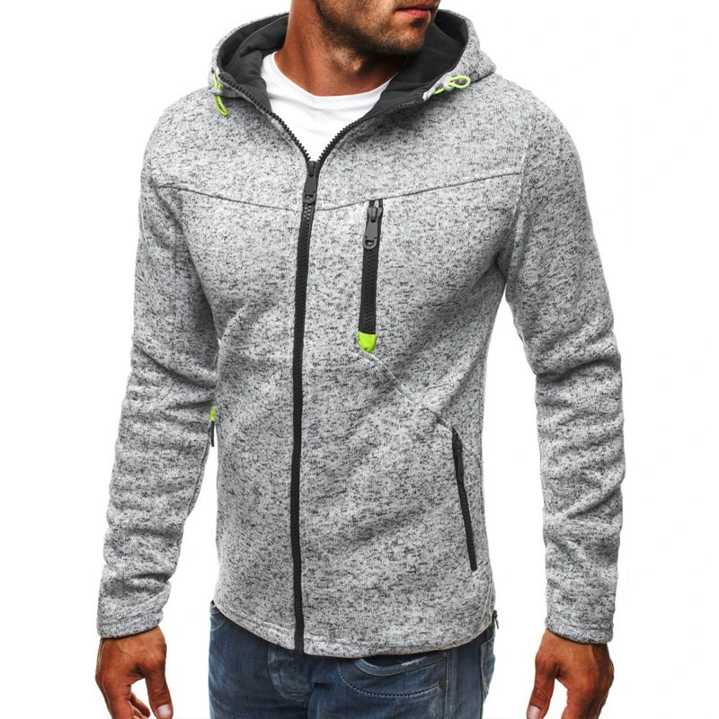 

Autumn Men's Sweater Hooded Casual Coat Zip Up Hoodie Mens Clothes Jacket Men Fashion Hoodie Men