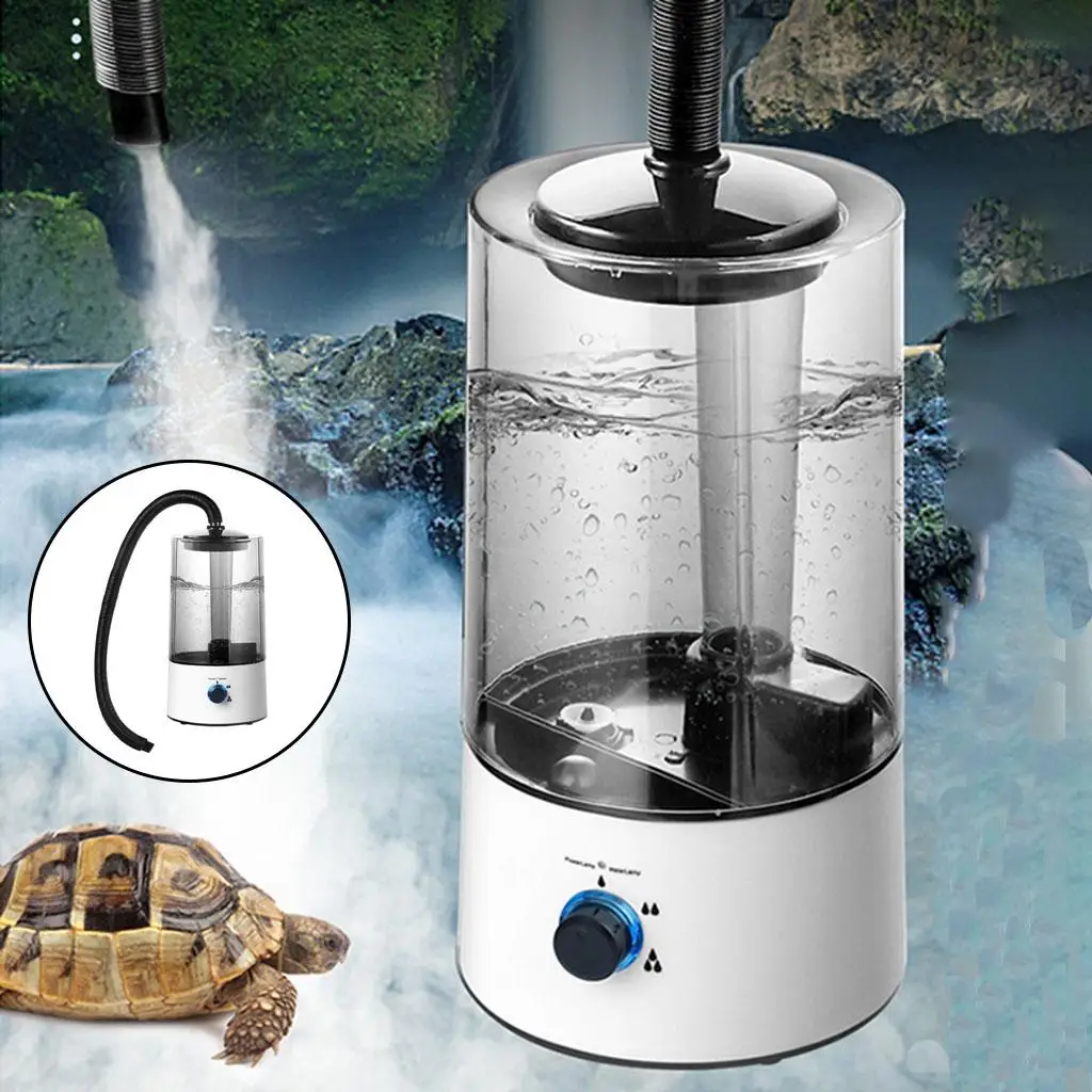 Reptile Terrarium Humidifier Vivarium Herps with Extension Hose Amphibians