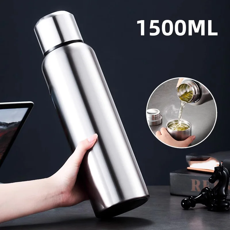 GIANXI 600/1500ML Edelstahl Thermoflasche Für Kaffee Haushalt Tragbare Thermo-wasserflasche Küche Bar Liefert