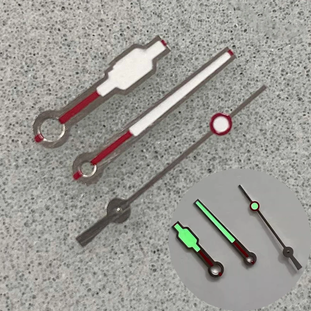 

NH35 стрелки зеленые светящиеся стрелки часов модифицированные аксессуары для NH35/NH36/4R/7S механизм указатели часов 10 мм 13 мм 13,5 мм иглы