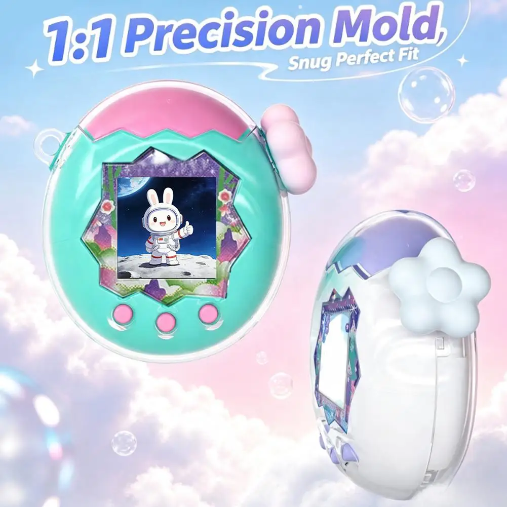 For Tamagotchi Paradise Flower Knob Case Silicone Button Cap Electronic Pet Machine Shell Protective Cover Skin Cute Decor