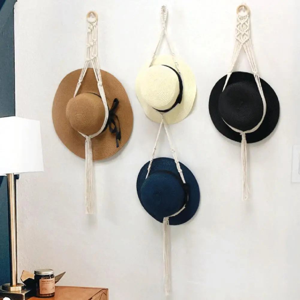 Hat Hanger Bohemian Handcrafted Elaborate Craftsmanship Unfading Wear-resistant Storage Modern Wall Hanging Hat Rack