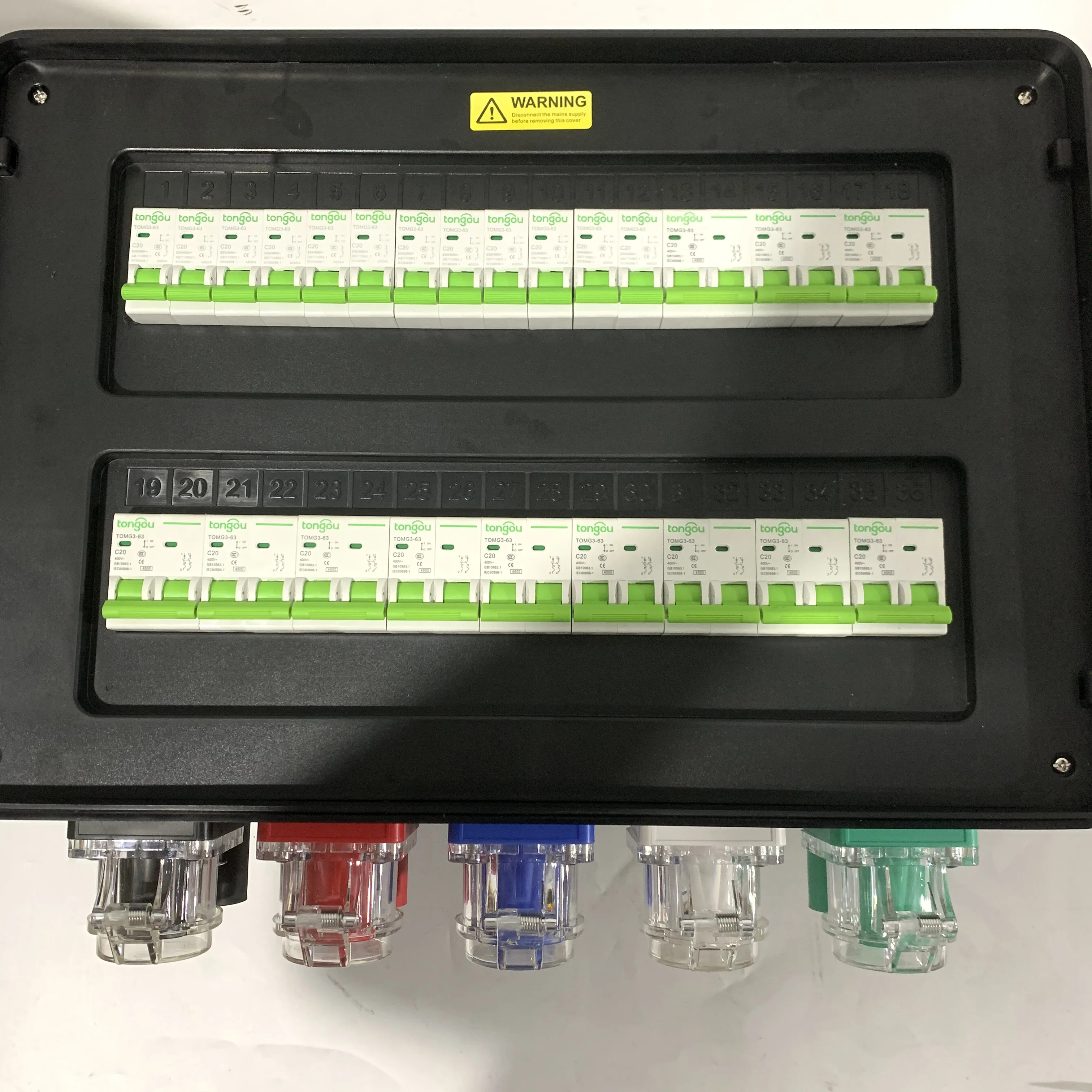 400 Amp Camlock Type Feed Through to Socapex Power Distro Box