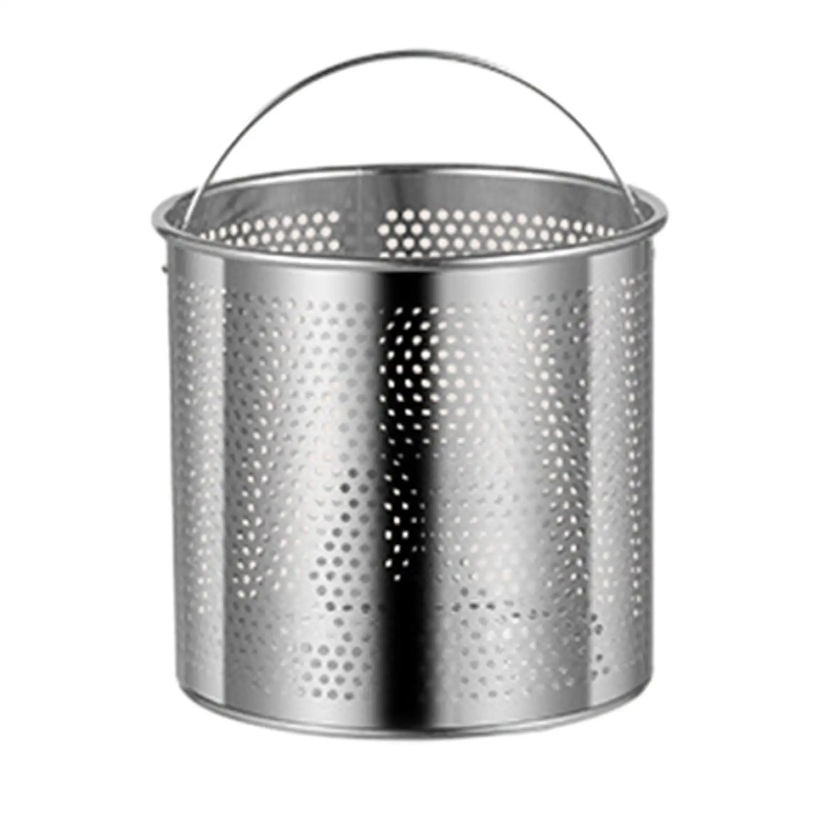 Kitchen Deep Fryer Pot with Basket Stainless Steel Frying Pan Soup Pot Transparent Lid for Home Outdoor Camping Backpacking