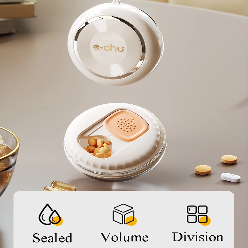 

4-сеточная аптечка, герметичный пыленепроницаемый водонепроницаемый портативный дорожный держатель для планшета, органайзер для таблеток для витаминов, небольшой карманный чехол для мусора