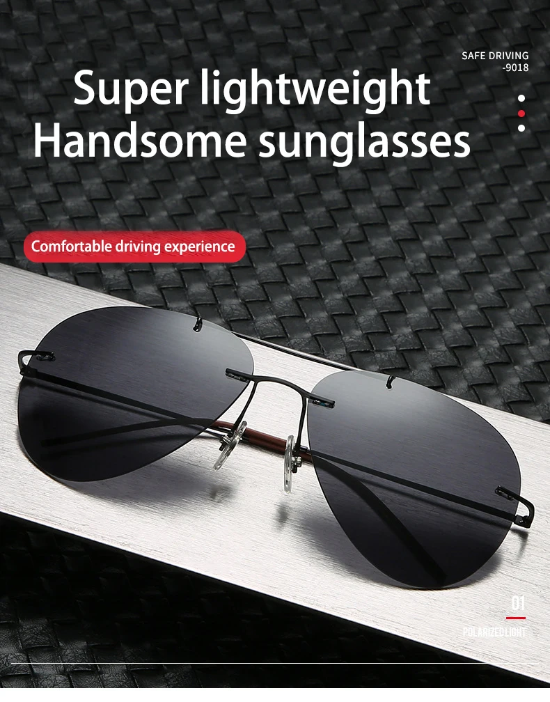 

BOYSEEN Toad style driving sunglasses alloy day night color changing sunglasses ultra light material UV400