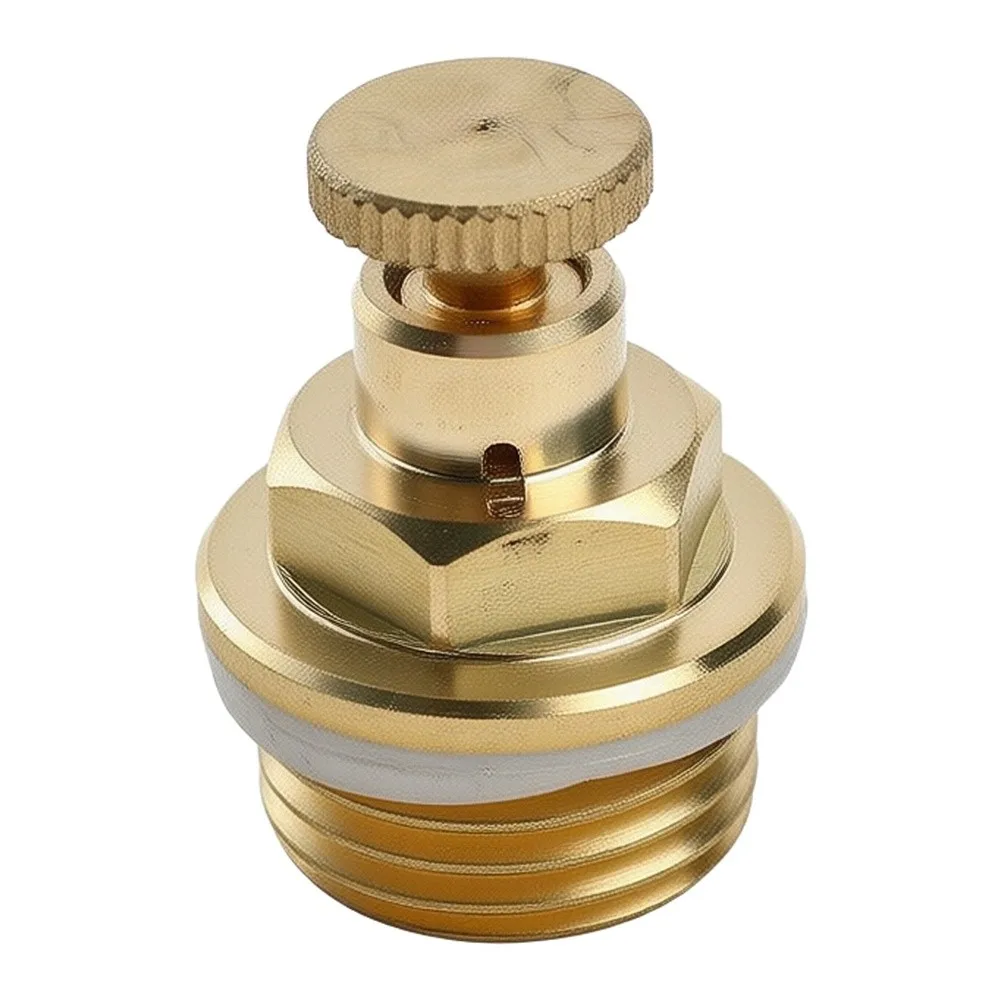 Brass End Cap for Radiator For exhaust Head Used Floor Heating Installations Air Release During System Maintenance