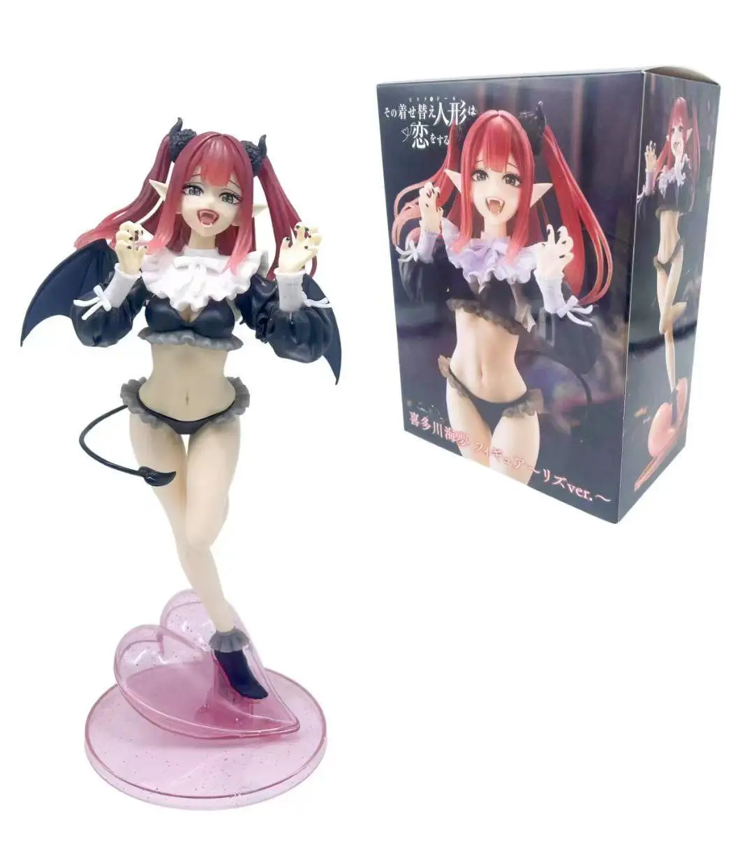 28cm Marin Kitagawa Liz Cos Succubus Anime Girl Figure My Dress-Up Darling Shizuku Kuroe Action Figure Adult Sexy Model Doll Toy