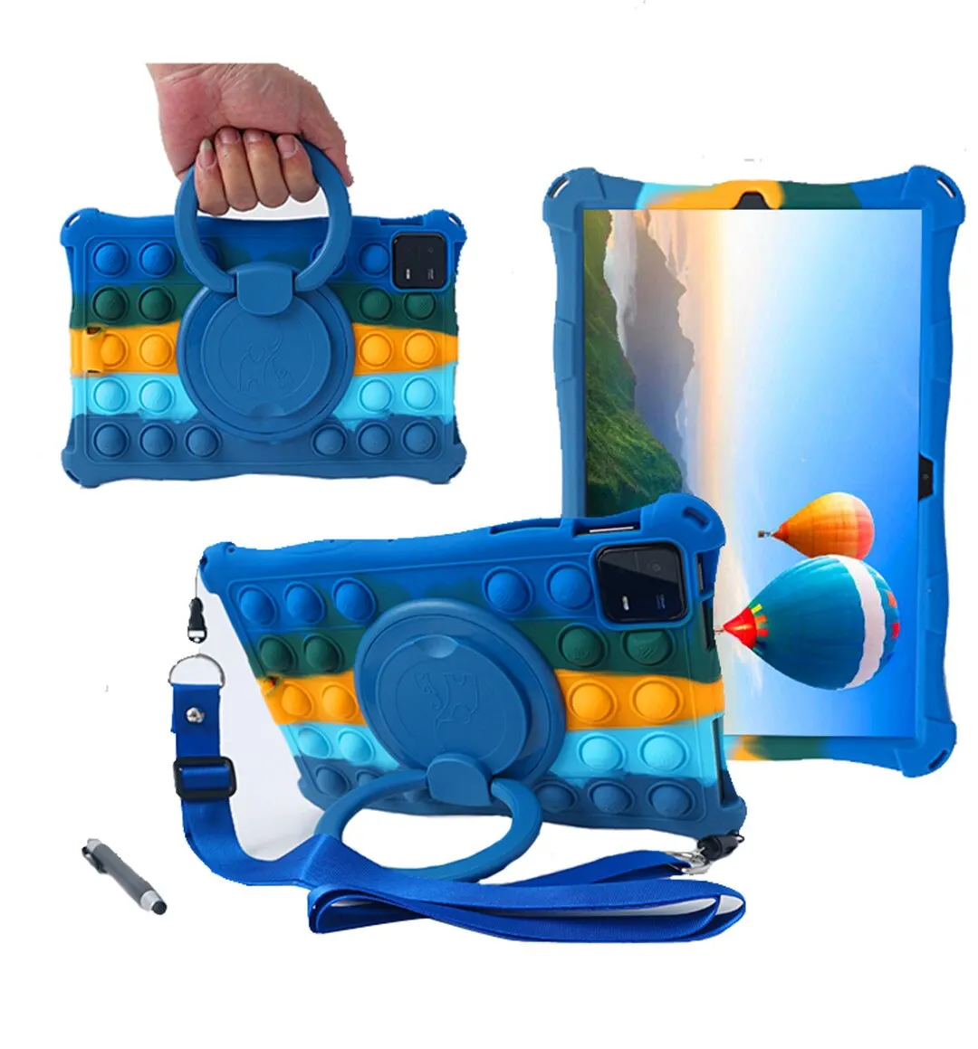 

360 Rotating Soft Silicone Case for Xiaomi Poco Pad X1 2025 11.2 inch