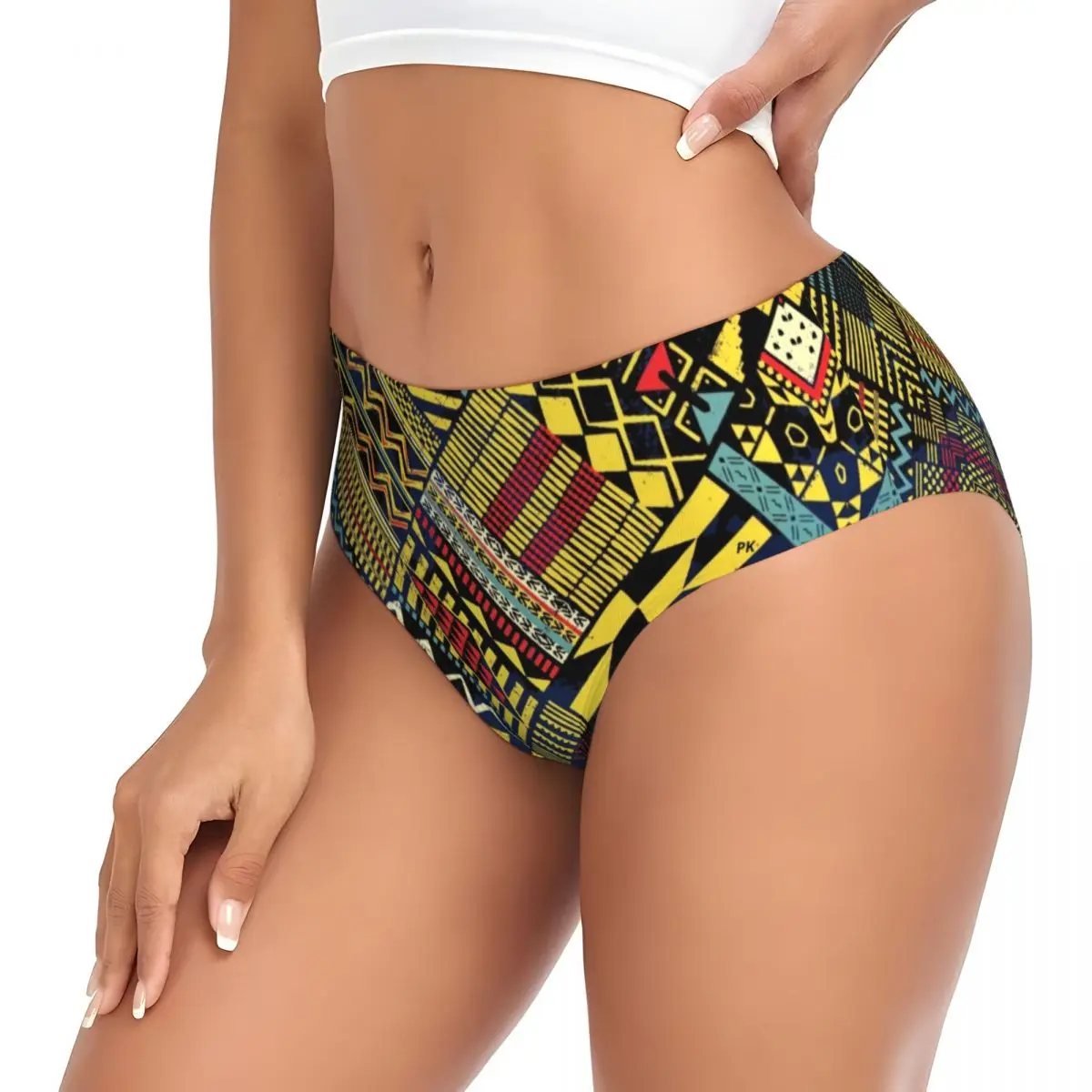 Bragas cortas personalizadas de retales Kitenge Ankara Nigeria para mujer, ropa interior elástica con diseño de estilo africano, ropa interior estampada