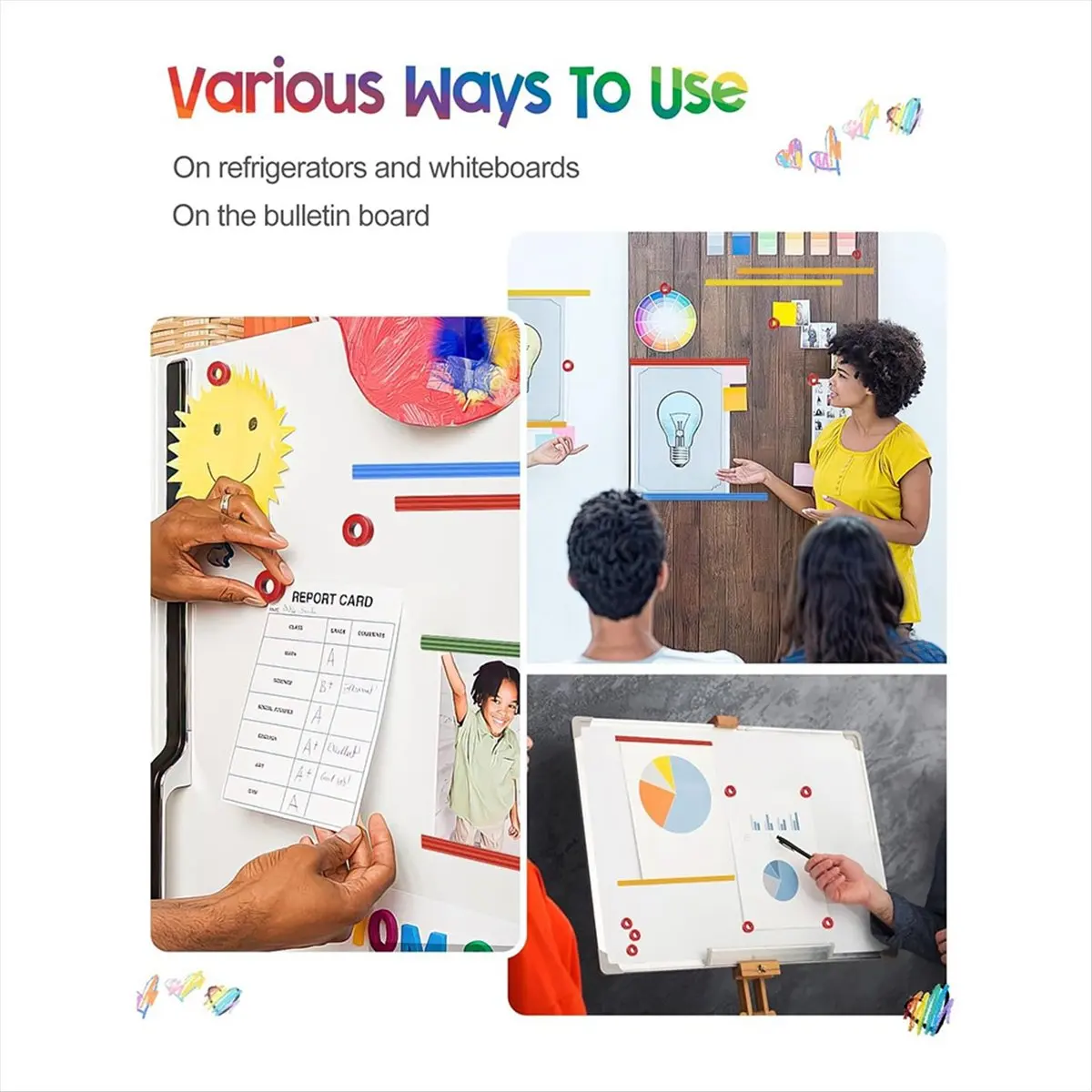 

*A91P Magnet Replacement Set for Knitting Chart Keeper, 11PCS Magnet Pattern Holders Replacement Knitting Tool Set