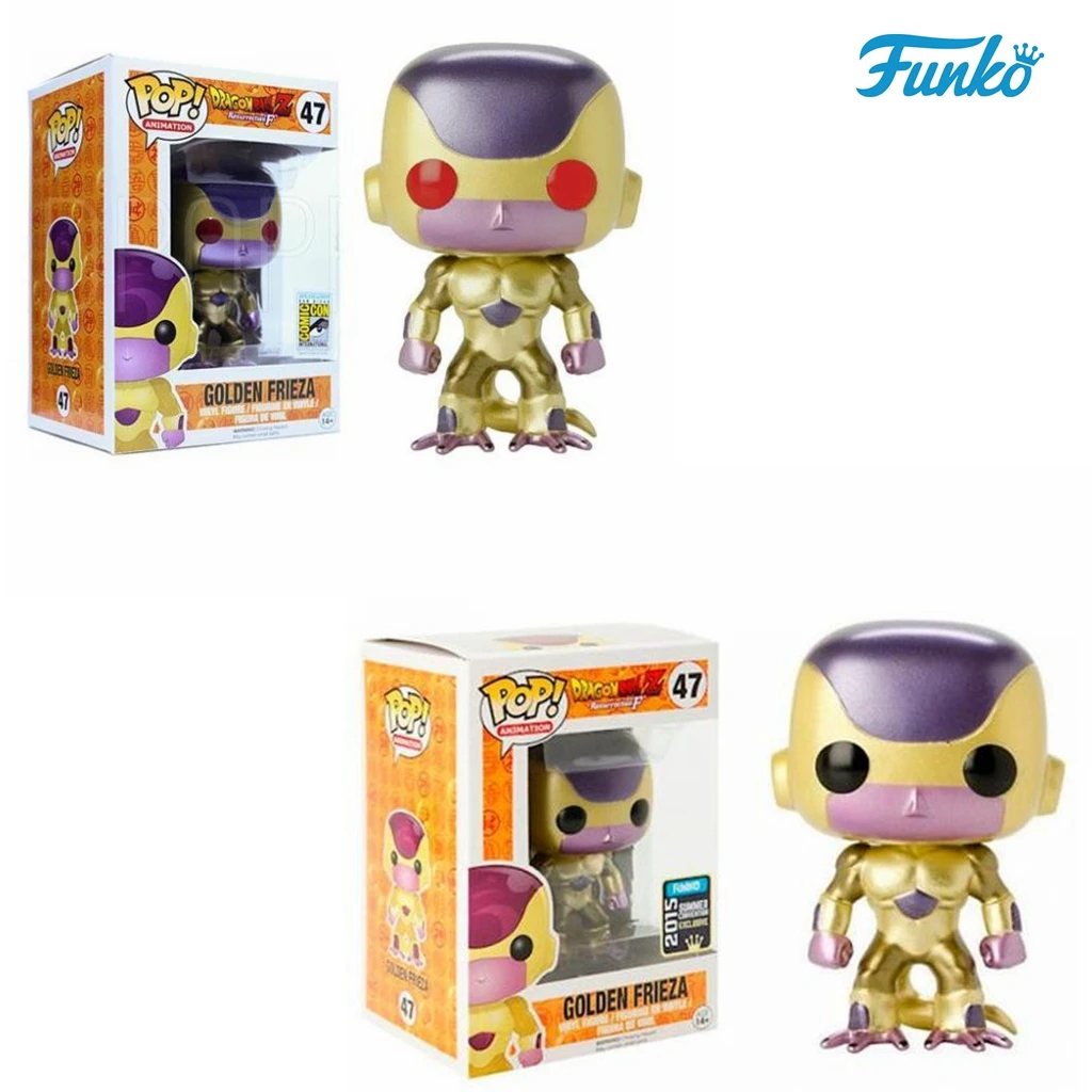 Funko Pop Figuras Ojos Rojos Dorados Frieza # 47 POP figuras de acción de vinilo muñecas juguetes dibujos animados FRIEZA POP Anime juguetes regalos para niños
