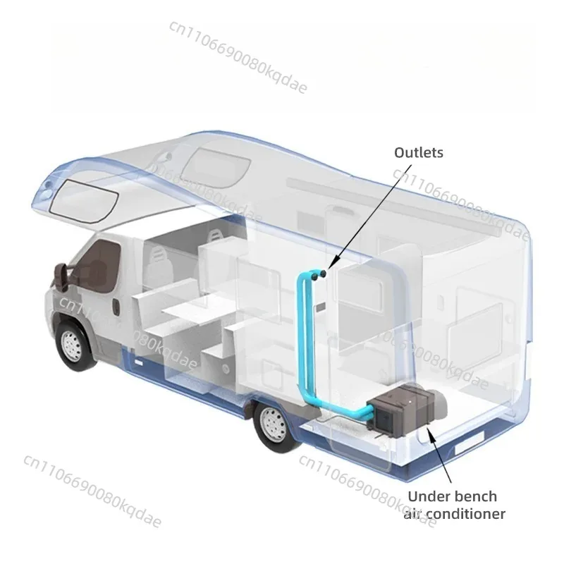 12V/24V/48V Under‑Bench Parking Cooling System, For RV Caravan Motorhome Marine Vehicle Climate Control Equipment