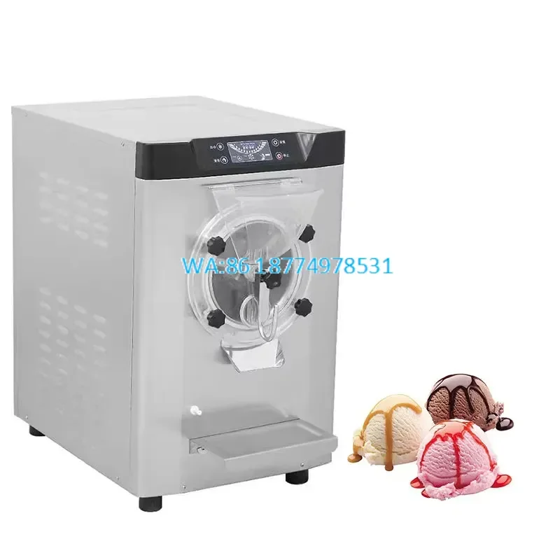 Wmwmnu Commercial Hard Ice Cream Maker Hard Serve with 4.8-6.3 Gal/H Capacity 1.6 Gal Cylinder