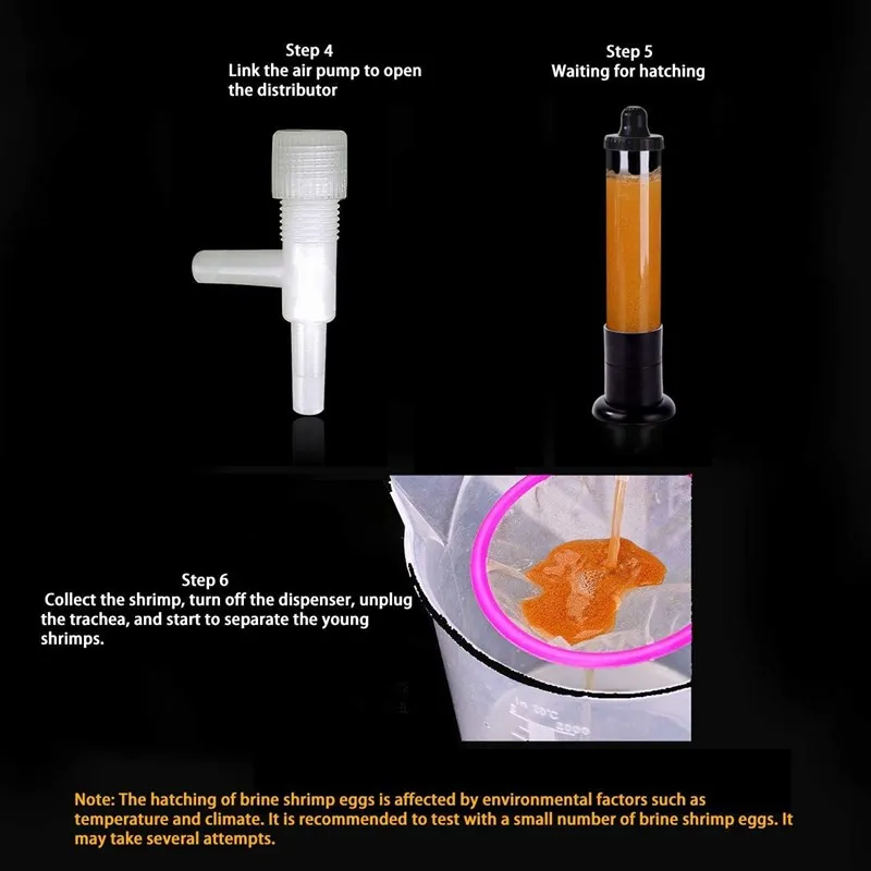 Aquarium Brine Shrimp Hatcher Aquarium Artemia Eggs Incubator Tool Hatchery Kit Fish Tank DIY Hatching Equipment acuario