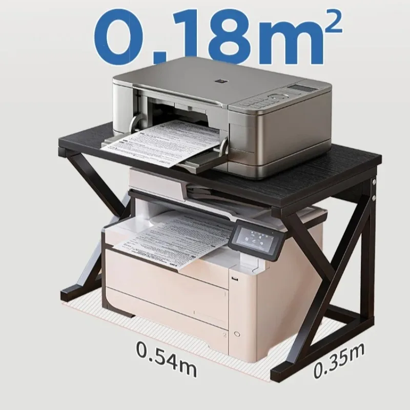 Multi-Tier Desktop File Organizer Shelf Printer Storage Rack Office Book Display Paper Sorter Document Tray