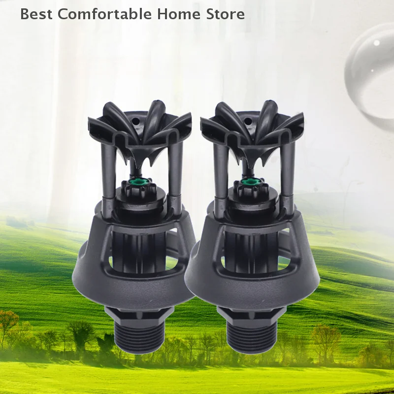 

360 Degree Garden Sprayer Plastic Universal Garden Irrigation Nozzle Windproof Dust Removal Oscillating Irrigation Sprayer