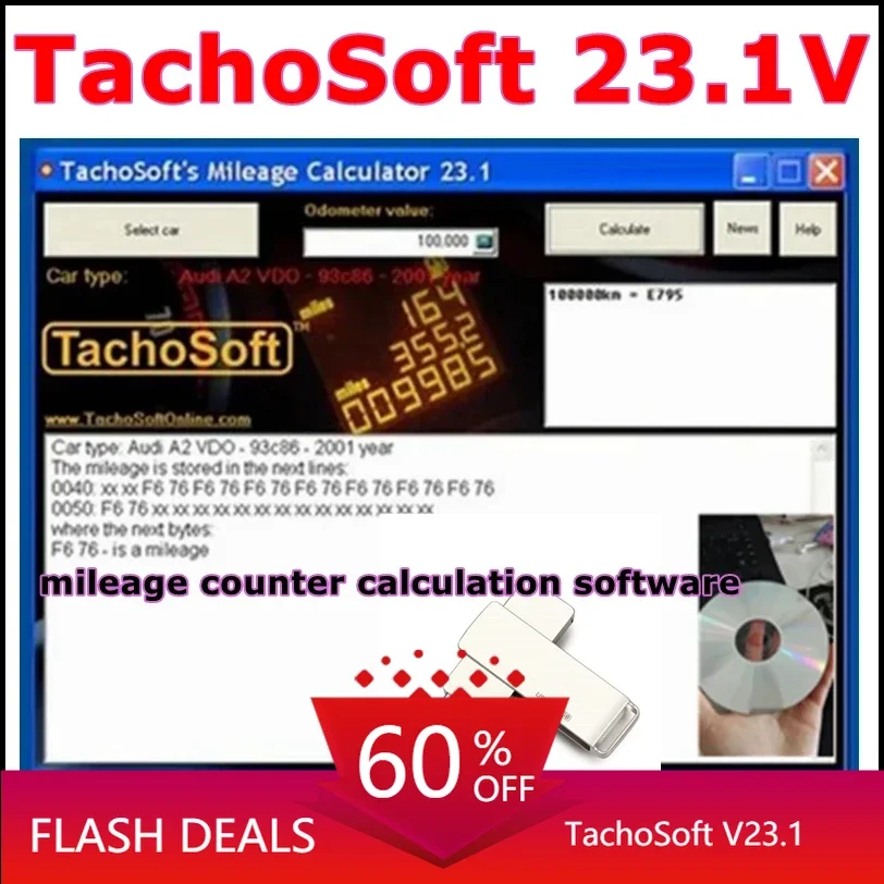 

Калькулятор пробега TachoSoft 23,1 TachoSoft Программное обеспечение для расчета счетчика пробега V23.1 с лицензией Цифровые калькуляторы одометра