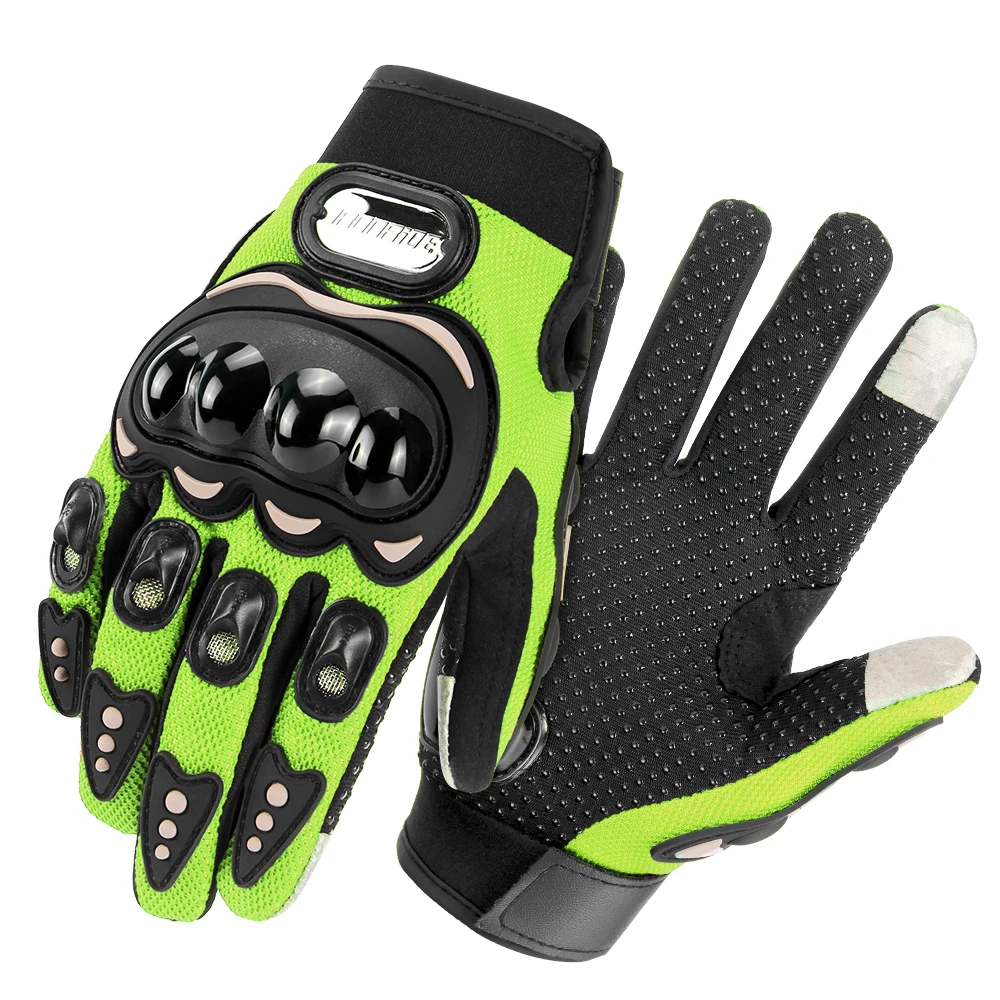 Summer Breathable Motorcycle Gloves Men's Full Finger Guantes Moto Outdoors Motocross Motorbike Touch Screen Racing Gloves